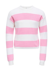 KIDS ONLY - Triibuline kampsun KogFranca Life - CLOUD DANCER STRIPES:WIDE STRIPE BLACK | Stockmann