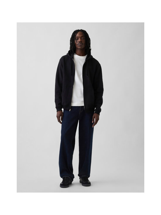 GAP - Fleece Full Zip džemperis ar kapuci - TRUE BLACK V2 2 | Stockmann - photo 4