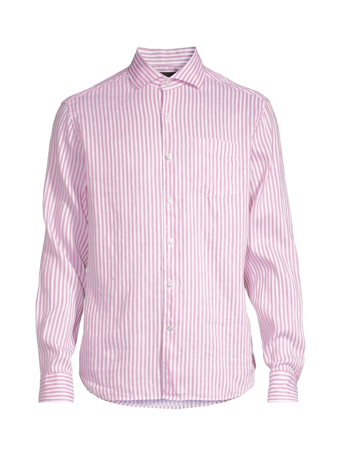 Regular Fit Wide Spread Venetian Stripe -kauluspaita