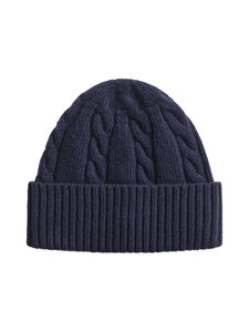 GANT - Wool-palmikkoneulepipo - 433 EVENING BLUE | Stockmann