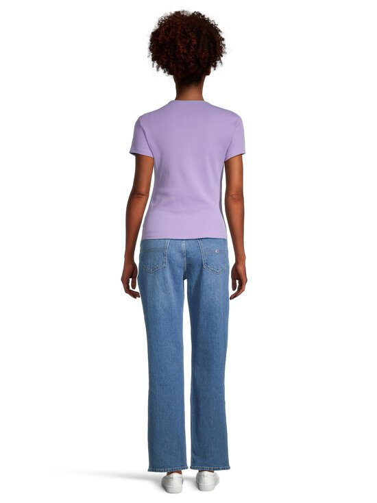 Tommy Jeans - TJW Slim Essential Rib t-krekls - W0E OPHELIA PURPLE - photo 3 Tommy Jeans - TJW Slim Essential Rib t-krekls - W0E OPHELIA PURPLE | Stockmann - photo 3