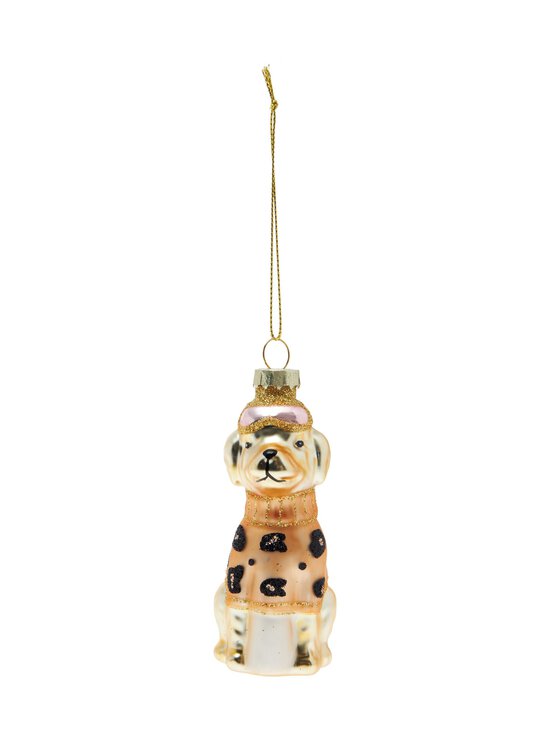 Dog with leo -joulukoriste