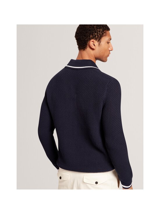 Ted Baker London - Brucei Waffle Stitch -pitkähihainen pikeeneule - NAVY - photo 4 Ted Baker London - Brucei Waffle Stitch -pitkähihainen pikeeneule - NAVY | Stockmann - photo 4
