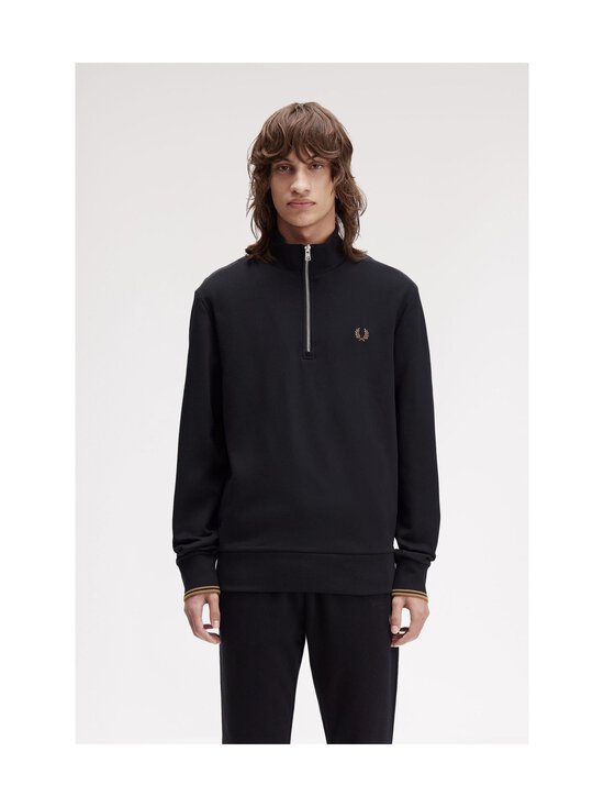 Fred Perry - Half Zip sporta džemperis - S77 BLACK / SHADED STONE | Stockmann - photo 3