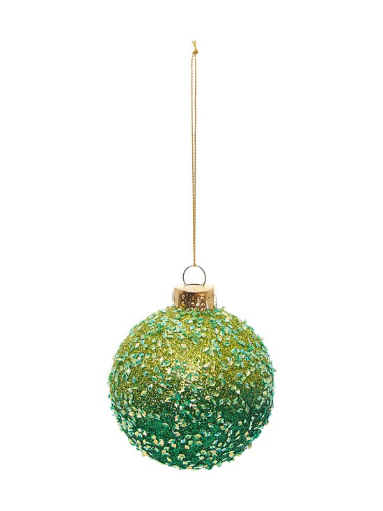 Casa Stockmann - Glass Ball Gold Sequins -joulukoriste - GREEN | Stockmann - photo 2
