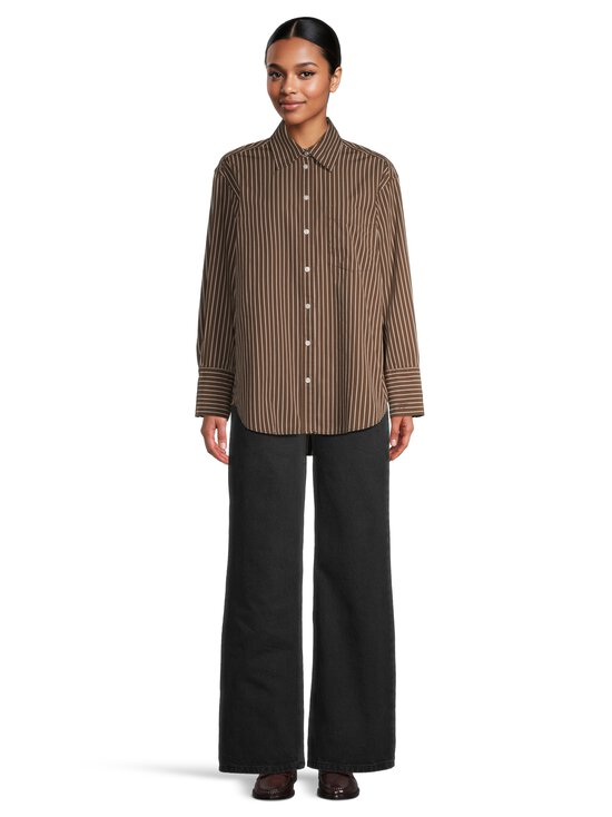 GAP - Poplin Big kreklblūze - BROWN STRIPE | Stockmann - photo 2