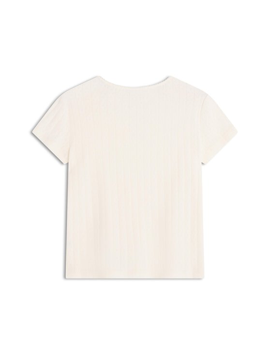 Maison Kitsuné - Baby Fox Pointelle t-paita - 0383 PURE ECRU | Stockmann - photo 2