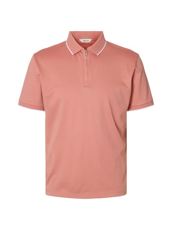 Selected - Polosärk SlhFave Sport Zip - B-12 ROSE DAWN_WHITE | Stockmann - photo 1