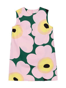 Marimekko - Siluetti Unikko -mekko - 631 GREEN PINK YELLOW | Stockmann