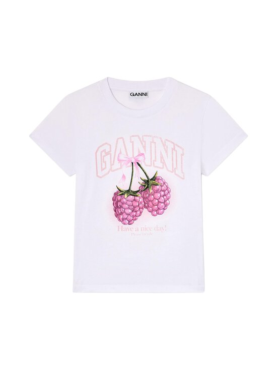 Ganni - Baby Fit t-paita - 151 BRIGHT WHITE | Stockmann - photo 1