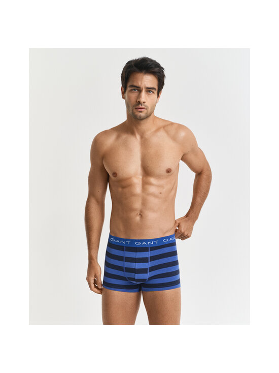 GANT - Raidalliset bokserialushousut 3-pack - 407 RICH BLUE | Stockmann - photo 2