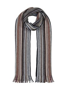 Stockholm Kravatt - Knitted Striped Wool -kaulaliina - 990 GREY | Stockmann
