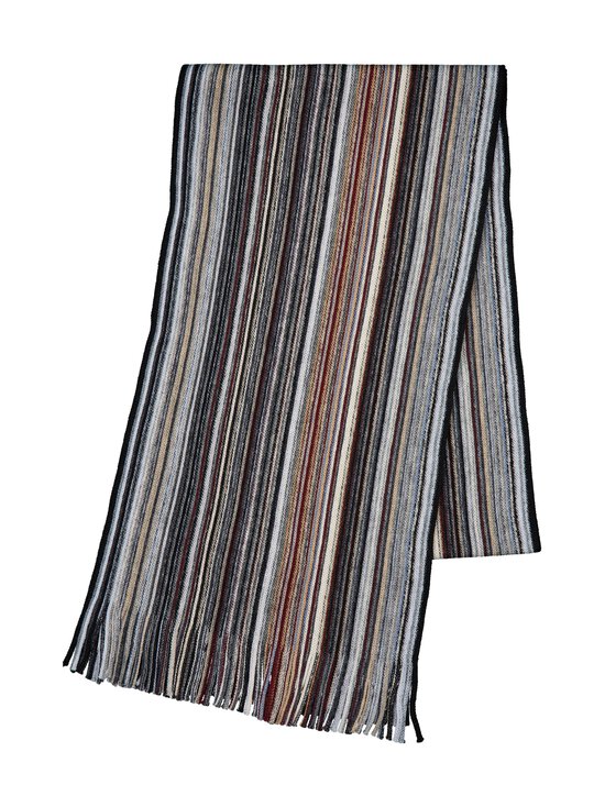 Stockholm Kravatt - Knitted Striped Wool -kaulaliina - 990 GREY | Stockmann - photo 2