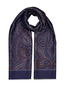 Stenströms - Villa-silkkihuivi - 181 NAVY PATTERN | Stockmann