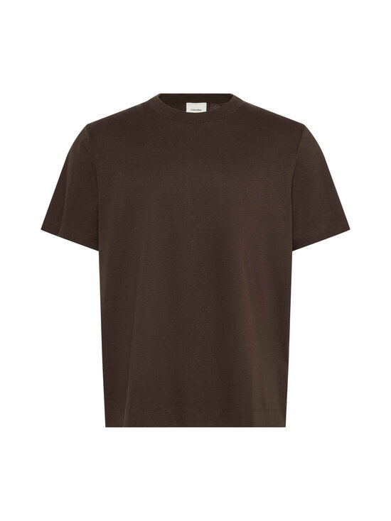 Calvin Klein Menswear - Linen Blend t-paita - TO2 DARK COFFEE | Stockmann - photo 1