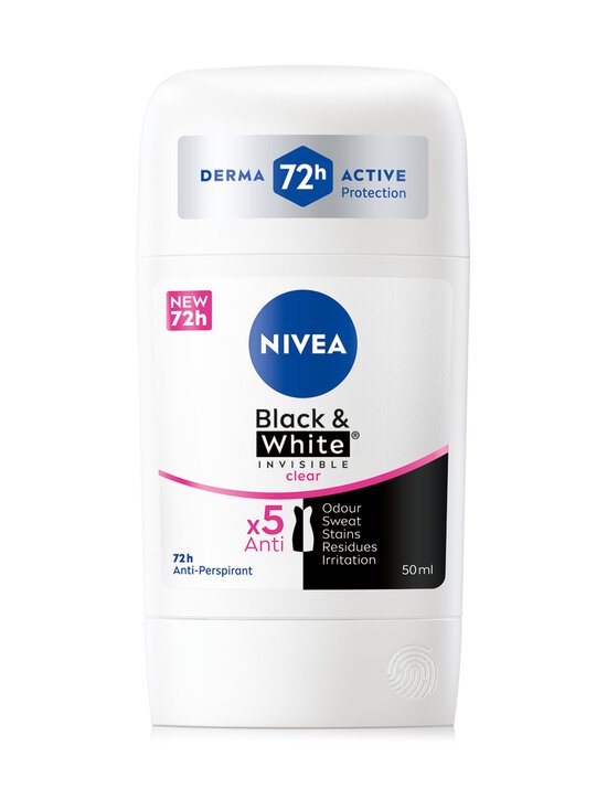 NIVEA - Black & White Invisible Clear Deo Stick -antiperspirantti, 50ml - NOCOL | Stockmann - photo 1