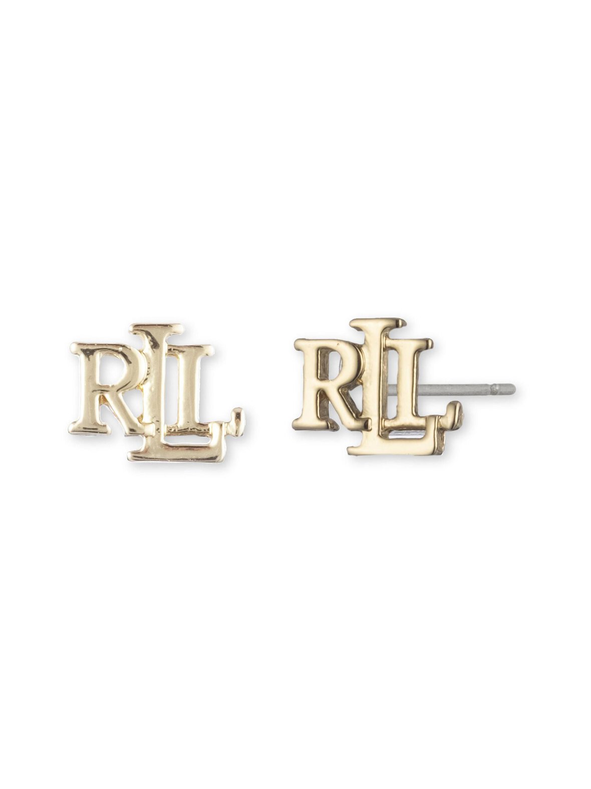 Gold logo -nappikorvakorut