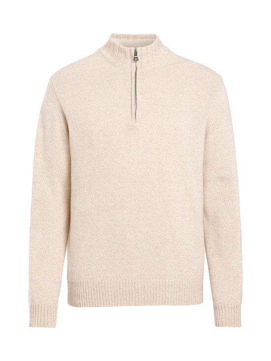 Oscar Jacobson - Knit Half Zip -neule - BEACH BEIGE 419 | Stockmann - photo 1