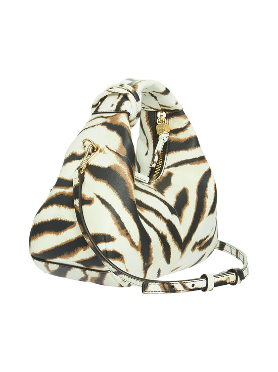 Ganni - Hobo Mini Zebra -laukku - EGRET | Stockmann - photo 2