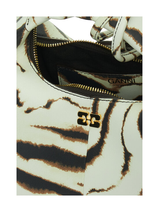 Ganni - Hobo Mini Zebra -laukku - EGRET | Stockmann - photo 3