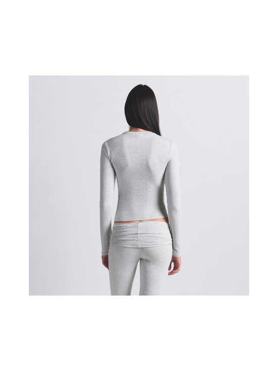 SKIMS - Cotton Jersey Long Sleeve -trikoopaita - LIGHT HEATHER GREY | Stockmann - photo 5
