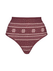 Marlies Dekkers - Polaris High Waist Briefs -alushousut - CABERNET RED AND IVORY | Stockmann
