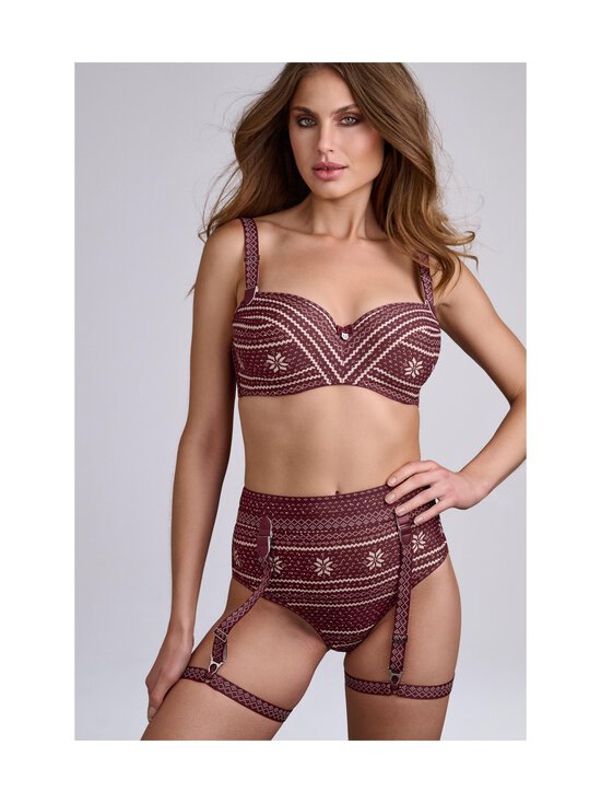Marlies Dekkers - Polaris High Waist Briefs -alushousut - CABERNET RED AND IVORY | Stockmann - photo 4