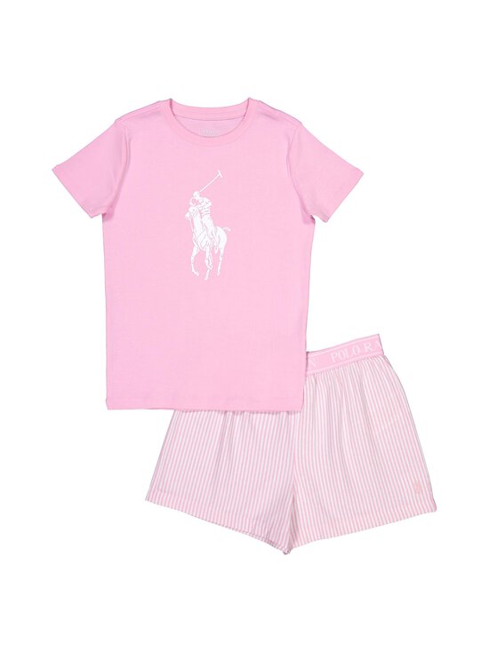 Polo Ralph Lauren - Tee & Short Set -yöasu 2-osainen - WHITE / CARMEL PINK W2Q | Stockmann - photo 1