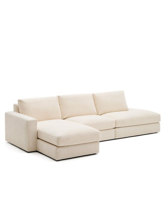 Kave Home - Alea-divaanisohva Liberty-kangas vaalea beige L 340 cm / vasen - WHITE | Stockmann - photo 2
