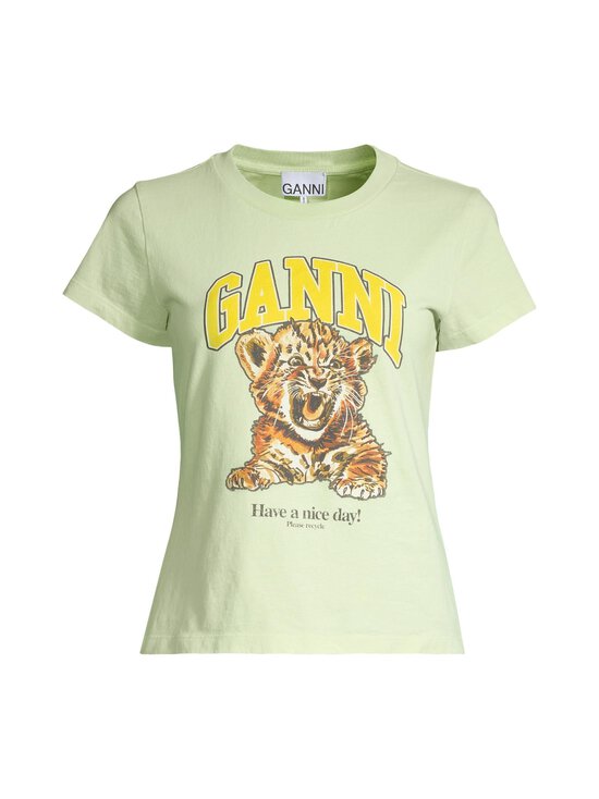 Ganni - Basic Tiger t-paita - ZZ7 SEEDLING | Stockmann - photo 1