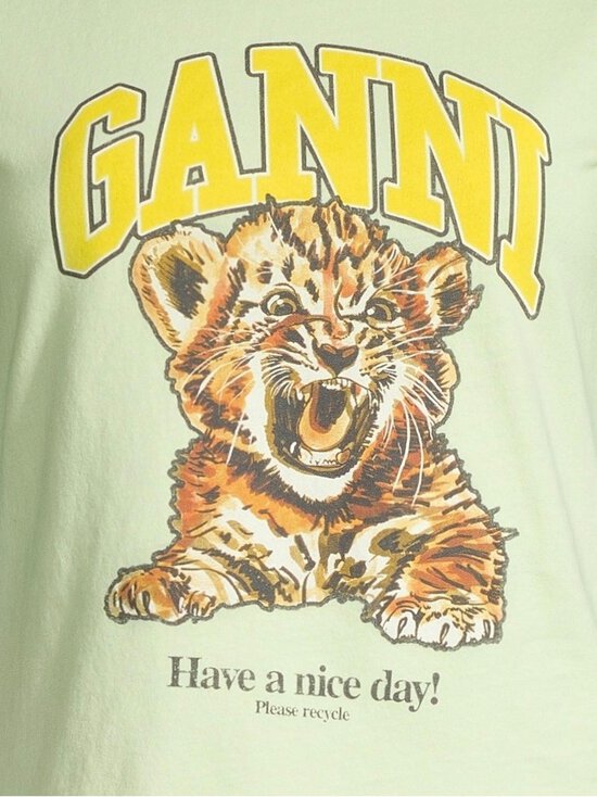 Ganni - Basic Tiger t-paita - ZZ7 SEEDLING | Stockmann - photo 4