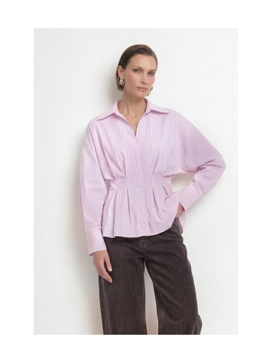 rich & royal - Tailored Striped Cotton -paitapusero - 607 POWDER ROSÉ | Stockmann - photo 4