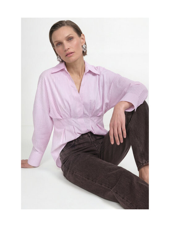 rich & royal - Tailored Striped Cotton -paitapusero - 607 POWDER ROSÉ | Stockmann - photo 6
