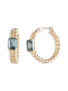 Lauren Ralph Lauren - Akmens Hoop auskari - GLD/DENIM Lauren Ralph Lauren - Akmens Hoop auskari - GLD/DENIM | Stockmann