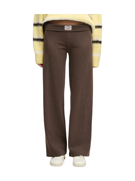Superdry - Athletic Essentials Fold Over -collegehousut - MNJ CHESTNUT BROWN MARL | Stockmann - photo 1