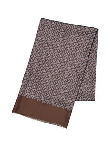 Stockholm Kravatt - Silkki-villahuivi - 11 BROWN/BLUE | Stockmann