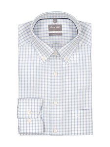 Olymp - Comfort Fit Check krekls ar apkakli - 11 BLEU | Stockmann