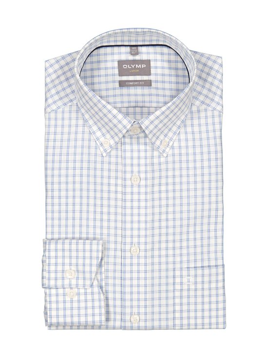 Olymp - Comfort Fit Check krekls ar apkakli - 11 BLEU | Stockmann - photo 1