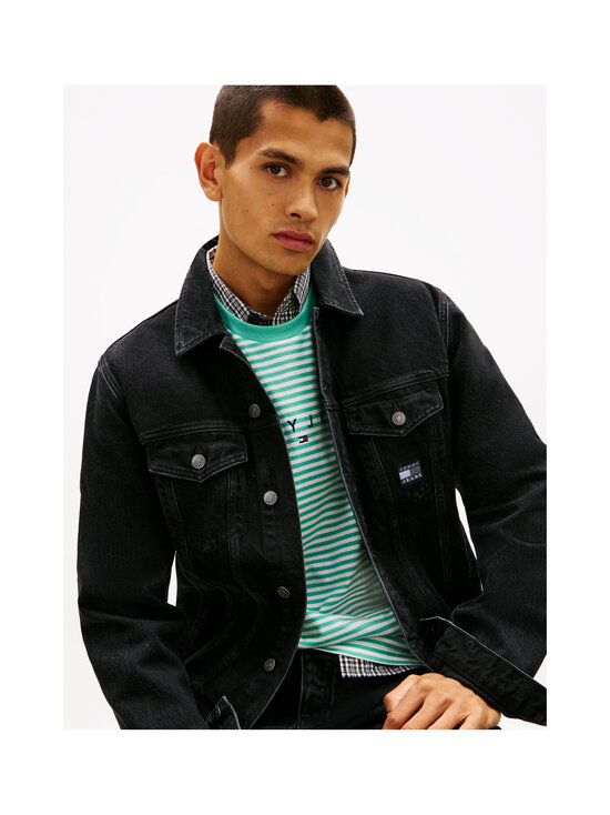 Tommy Jeans - Teksajakk Ryan Regular Trucker Flag - 1BZ DENIM BLACK | Stockmann - photo 4