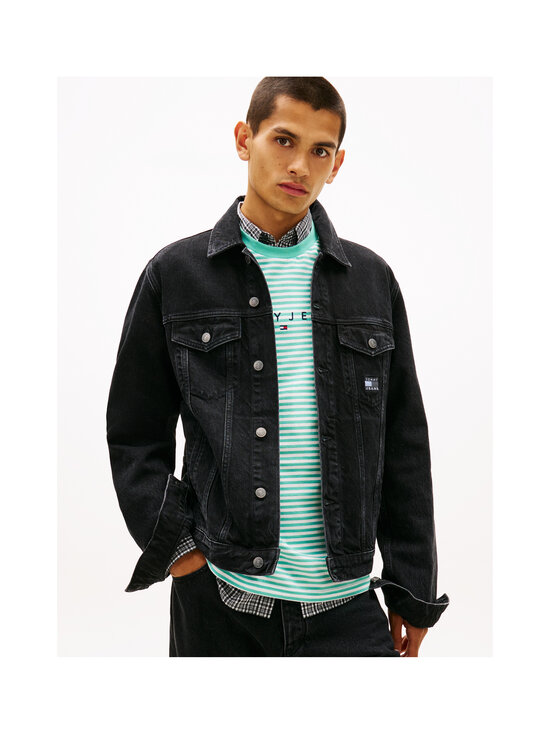 Tommy Jeans - Teksajakk Ryan Regular Trucker Flag - 1BZ DENIM BLACK | Stockmann - photo 5