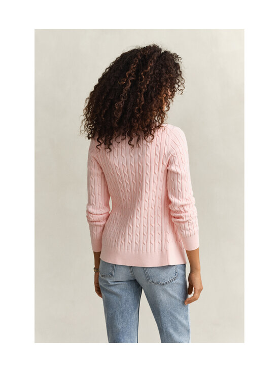 GANT - Stretch Cotton -palmikkoneuletakki - 647 APRICOT PINK | Stockmann - photo 3