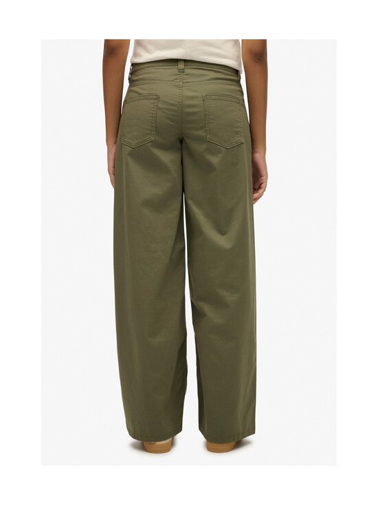 Superdry - Mid Rise Baggy -chinohousut - 8MI DUSTY OLIVE GREEN | Stockmann - photo 3