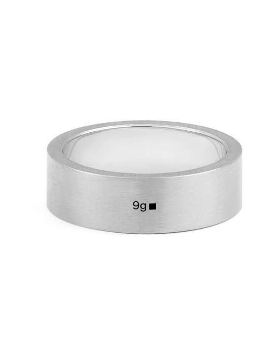 9g Brushed Sterling Silver Ribbon -sormus