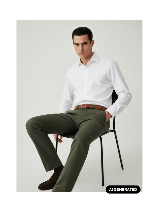 Eton - Herringbone Signature Twill Contemporary krekls - WHITE | Stockmann - photo 3