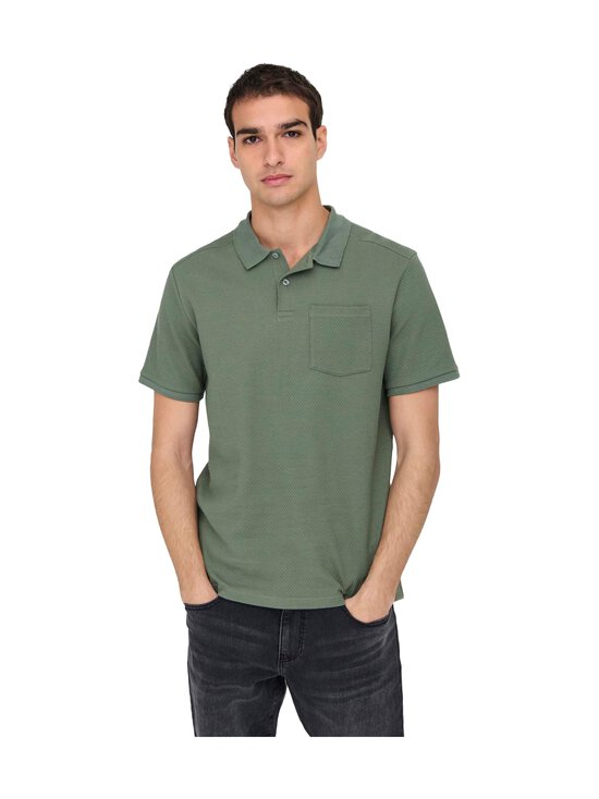 Only & Sons - OnsEmari Regular Fit -pikeepaita - AGAVE GREEN - photo 1 Only & Sons - OnsEmari Regular Fit -pikeepaita - AGAVE GREEN | Stockmann - photo 1