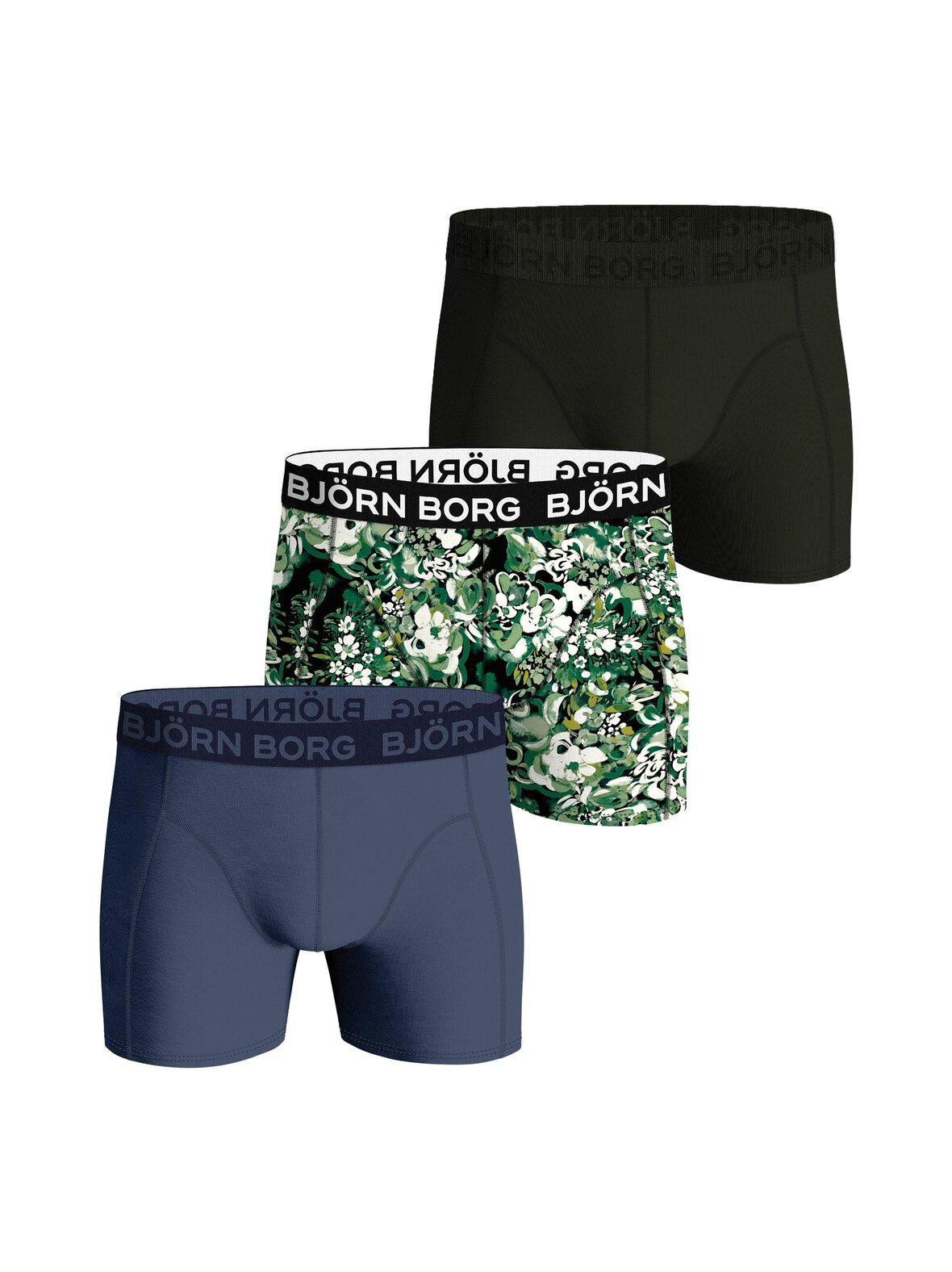 Cotton Stretch -bokserialushousut 3-pack