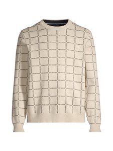 Ted Baker London - Hysand Branded Check Crew Neck -paita - TAUPE Ted Baker London - Hysand Branded Check Crew Neck -paita - TAUPE | Stockmann