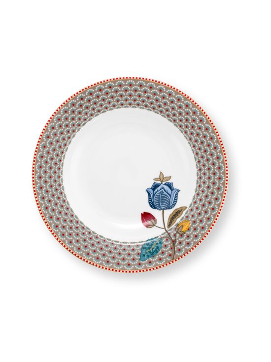PIP Studio - Blooming Tales - syvä posliinilautanen 21,5 cm - KHAKI | Stockmann - photo 1