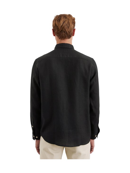 Marc O'Polo - Regular Fit Kent Collar -pellavakauluspaita - 990 BLACK | Stockmann - photo 3