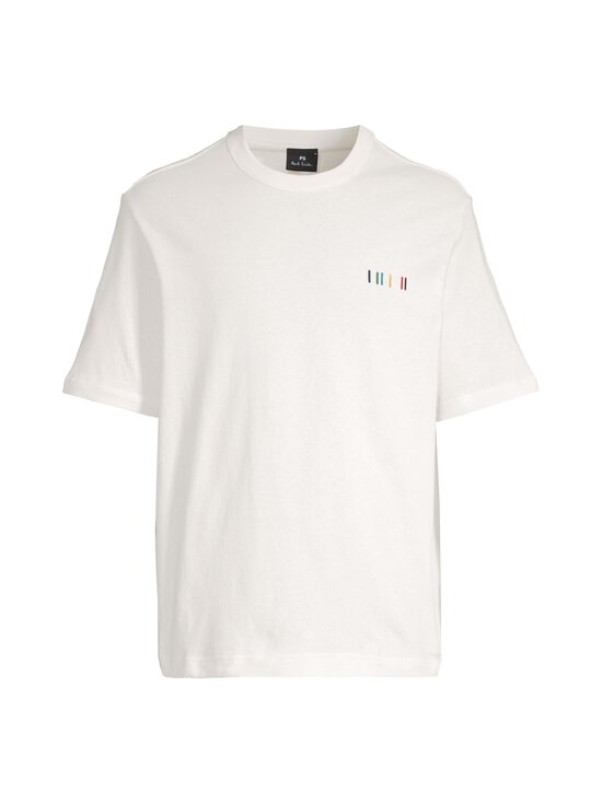 Regular Fit Stripe Embroidery t-paita